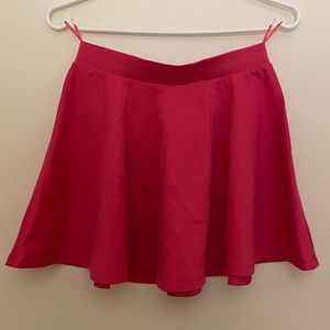 Hot pink mini skirt